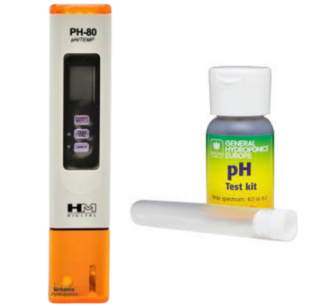 איזון חומציות PH במערכת הידרופונית